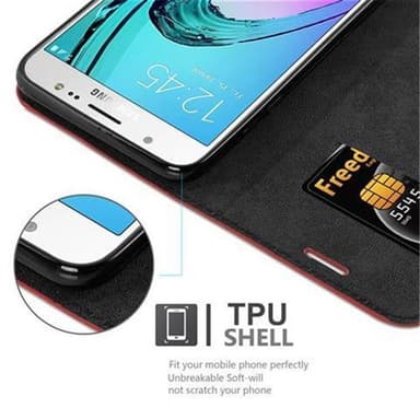 Samsung Galaxy J7 2016 Skal Fodral Case (Röd)
