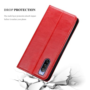 Sony Xperia 10 III Skal Fodral Case (Röd)