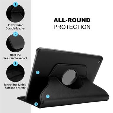 iPad MINI / MINI 2 / MINI 3 Skal Fodral Case (Svart)