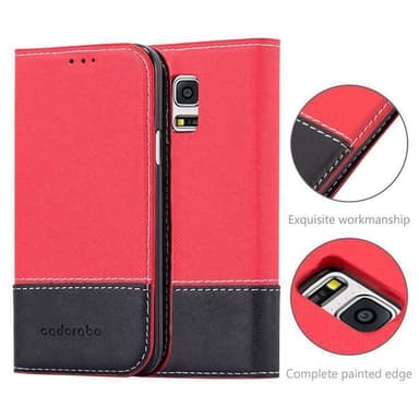 Samsung Galaxy S5 / S5 NEO Skal Fodral Case (Röd)