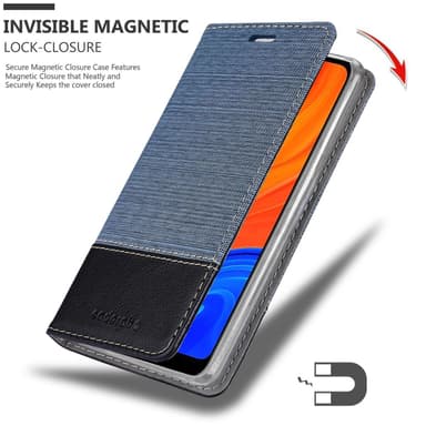 Huawei Y6S Plånboksfodral Skal (Blå)