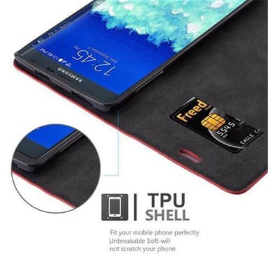 Samsung Galaxy NOTE EDGE Skal Fodral Case (Röd)