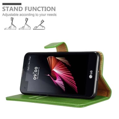 LG X SCREEN Plånboksfodral Skal (Grön)