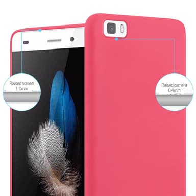 Skal Huawei P8 LITE 2015 Fodral Case (Röd)