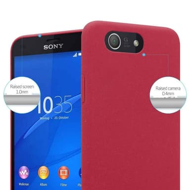 Sony Xperia Z3 COMPACT Skal Fodral Case (Röd)