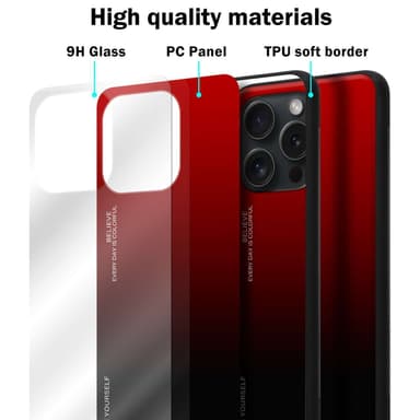 iPhone 15 PRO MAX Skal Fodral Case (Svart)