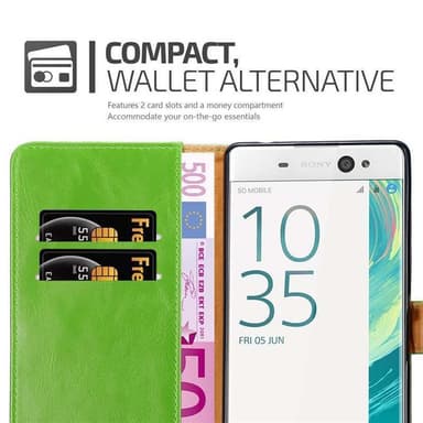 Sony Xperia XA ULTRA Plånboksfodral Skal (Grön)