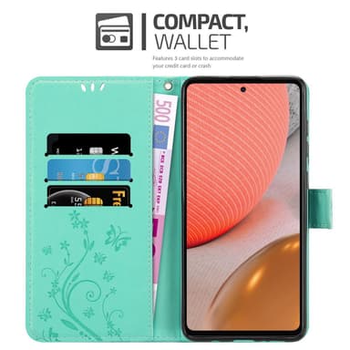 Samsung Galaxy A72 4G / 5G Plånboksfodral Skal (Turkos)