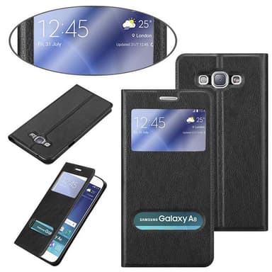 Samsung Galaxy A8 2015 Plånboksfodral Skal (Svart)