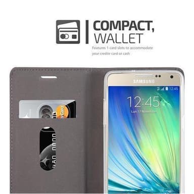 Samsung Galaxy A5 2015 Plånboksfodral Skal (Grå)