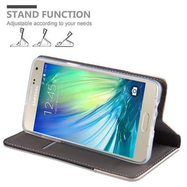 Samsung Galaxy A5 2015 Plånboksfodral Skal (Grå)