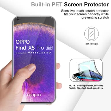 Skal Oppo FIND X5 PRO Fodral Case (Transparent)