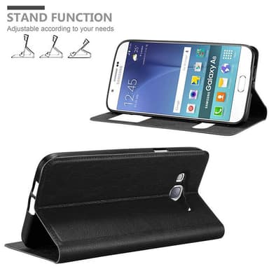 Samsung Galaxy A8 2015 Plånboksfodral Skal (Svart)