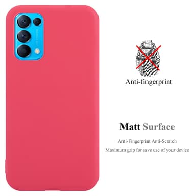 Skal Oppo FIND X3 LITE Fodral Case (Röd)