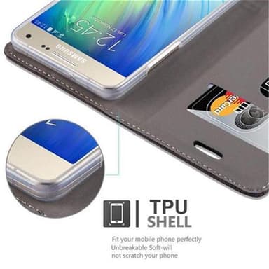 Samsung Galaxy A5 2015 Plånboksfodral Skal (Grå)