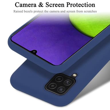 Samsung Galaxy A12 / M12 Skal Fodral Case (Blå)