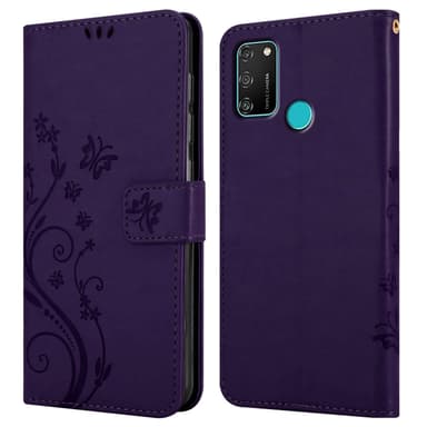 Honor 9A Plånboksfodral Skal (Lila)