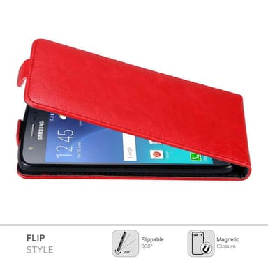Samsung Galaxy J5 2015 Flipfodral Skal (Röd)