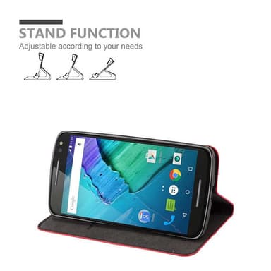 Motorola MOTO X STYLE Skal Fodral Case (Röd)