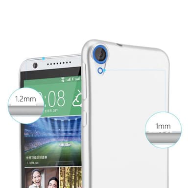 Skal HTC Desire 820 Fodral Case (Silver)