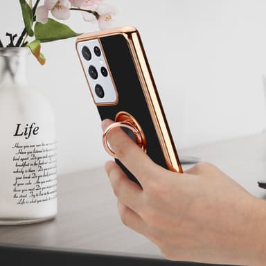 Samsung Galaxy S21 ULTRA Skal Fodral Case (Svart)