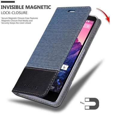 LG Google NEXUS 5 Plånboksfodral Skal (Blå)