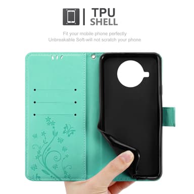 Xiaomi Mi 10T LITE Plånboksfodral Skal (Turkos)