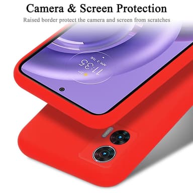 Motorola EDGE 30 NEO Skal Fodral Case (Röd)