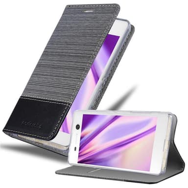 Sony Xperia M5 Plånboksfodral Skal (Grå)