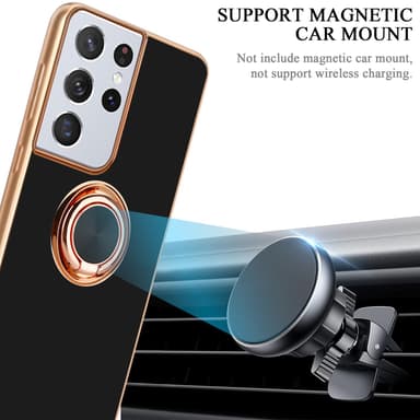 Samsung Galaxy S21 ULTRA Skal Fodral Case (Svart)
