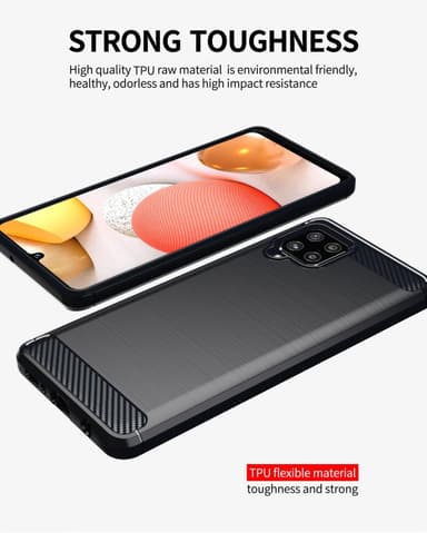 Samsung Galaxy A42 4G Skal Fodral Case (Svart)