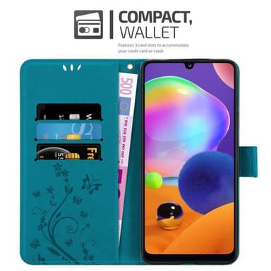 Samsung Galaxy A31 Plånboksfodral Skal (Blå)