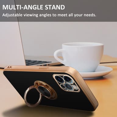 iPhone 12 PRO Skal Fodral Case (Svart)