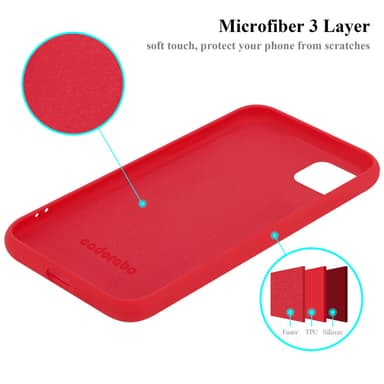 Samsung Galaxy A22 5G Skal Fodral Case (Röd)