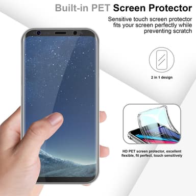 Skal Samsung Galaxy S8 Fodral Case (Transparent)