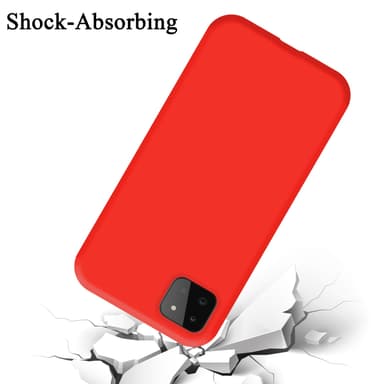 Samsung Galaxy A22 5G Skal Fodral Case (Röd)