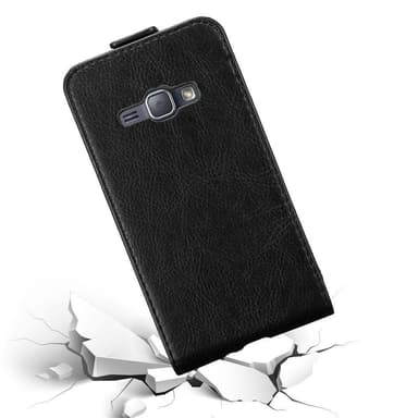 Samsung Galaxy J1 2016 Flipfodral Skal (Svart)