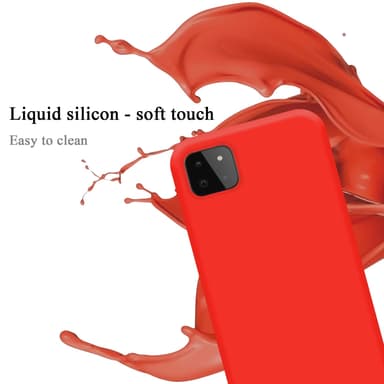 Samsung Galaxy A22 5G Skal Fodral Case (Röd)