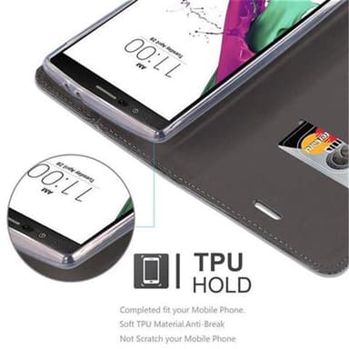 LG G4 / G4 PLUS Plånboksfodral Skal (Grå)