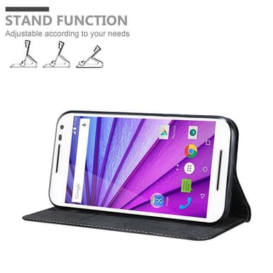 Motorola MOTO G3 Skal Fodral Case (Svart)