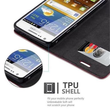 Samsung Galaxy S2 / S2 PLUS Skal Fodral Case (Röd)