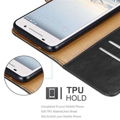 HTC ONE A9 Plånboksfodral Skal (Svart)