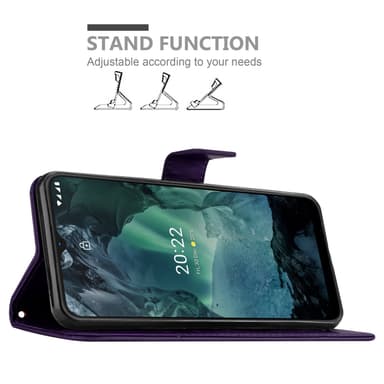 Nokia G11 / G21 Plånboksfodral Skal (Lila)
