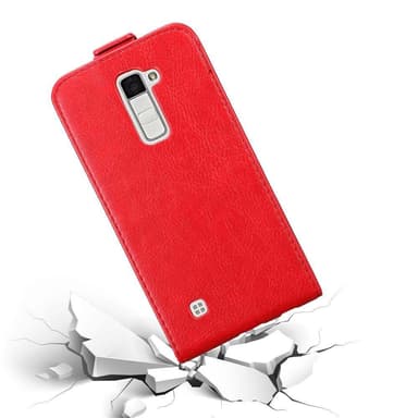 LG K10 2016 Flipfodral Skal (Röd)