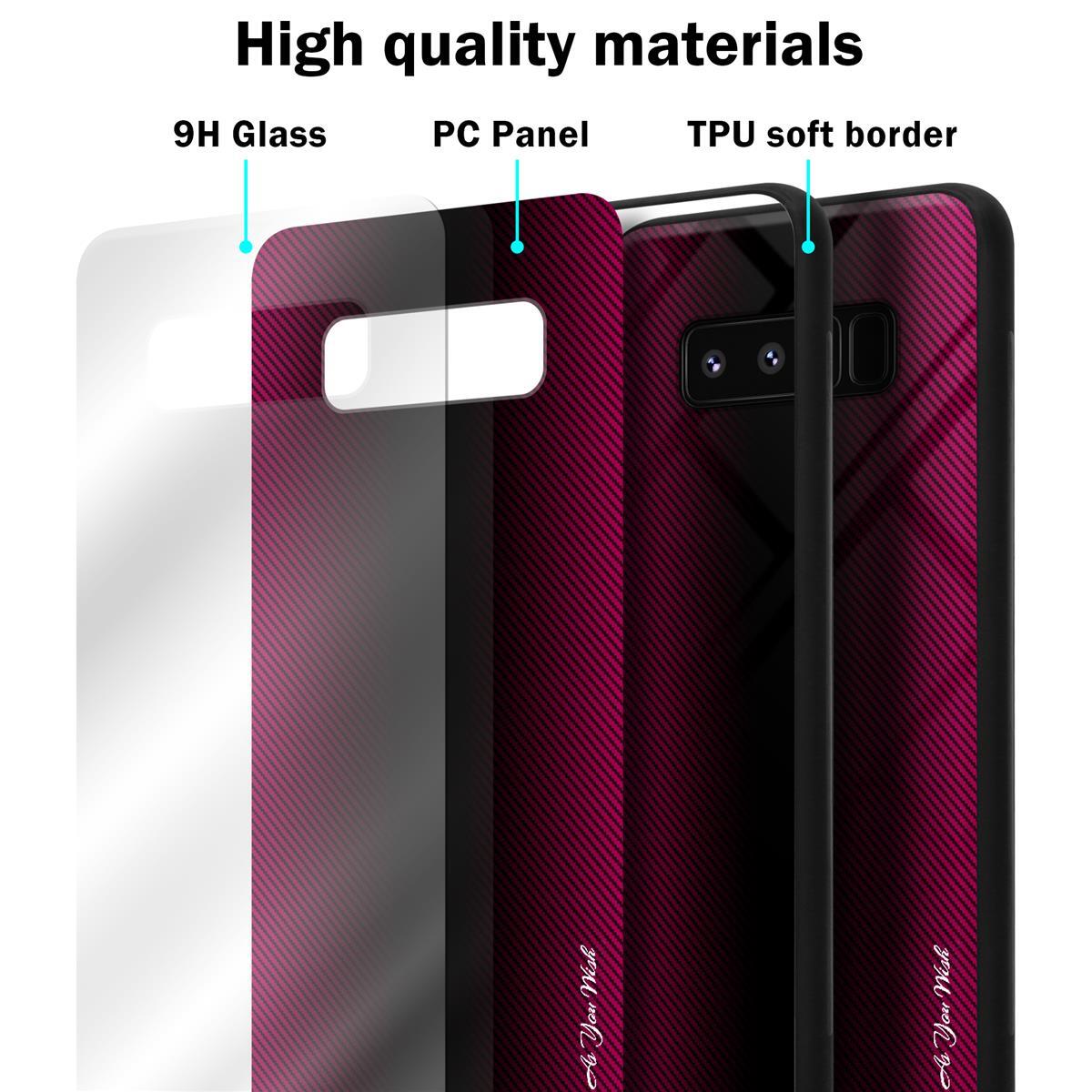 Samsung Galaxy NOTE 8 Skal Fodral Case (Rosa)