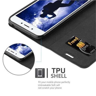 Honor 6A Skal Fodral Case (Svart)
