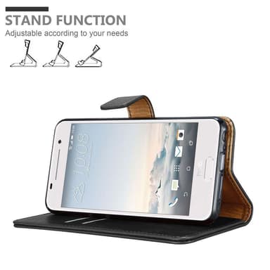 HTC ONE A9 Plånboksfodral Skal (Svart)