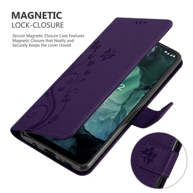 Nokia G11 / G21 Plånboksfodral Skal (Lila)