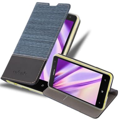 Nokia Lumia 625 Plånboksfodral Skal (Blå)