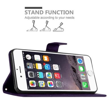 iPhone 6 / 6S Plånboksfodral Skal (Lila)
